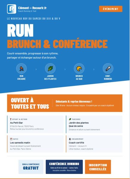 Run, Brunch & Conférence