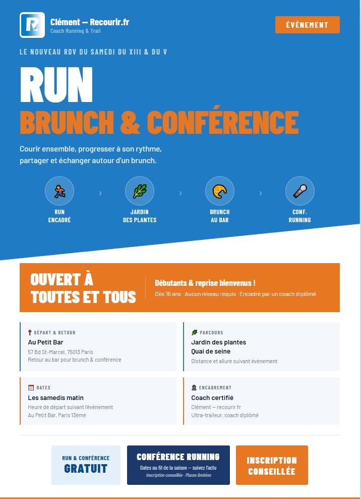 Run, Brunch & Conférence